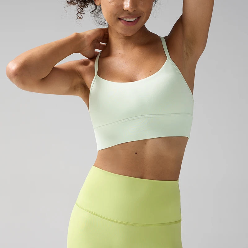 Women's Push-Up Sports Bra Y-Back Fitness Yoga Gym Crop Top Sexy Running Underwear Comfortable Breathable Fitness Top