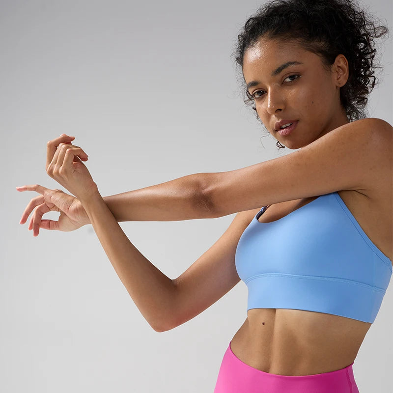 Women's Push-Up Sports Bra Y-Back Fitness Yoga Gym Crop Top Sexy Running Underwear Comfortable Breathable Fitness Top