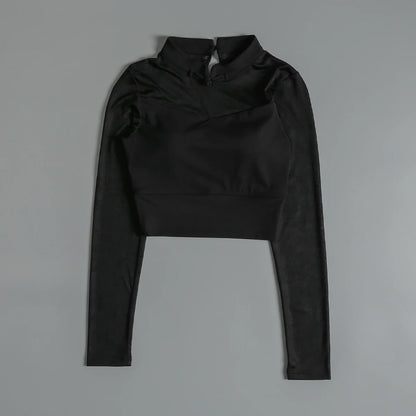 Yoga suits for women with long sleeves for autumn new style with chest pad Pilates fitness clothes with high-value running