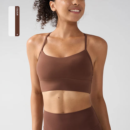Women's Push-Up Sports Bra Y-Back Fitness Yoga Gym Crop Top Sexy Running Underwear Comfortable Breathable Fitness Top