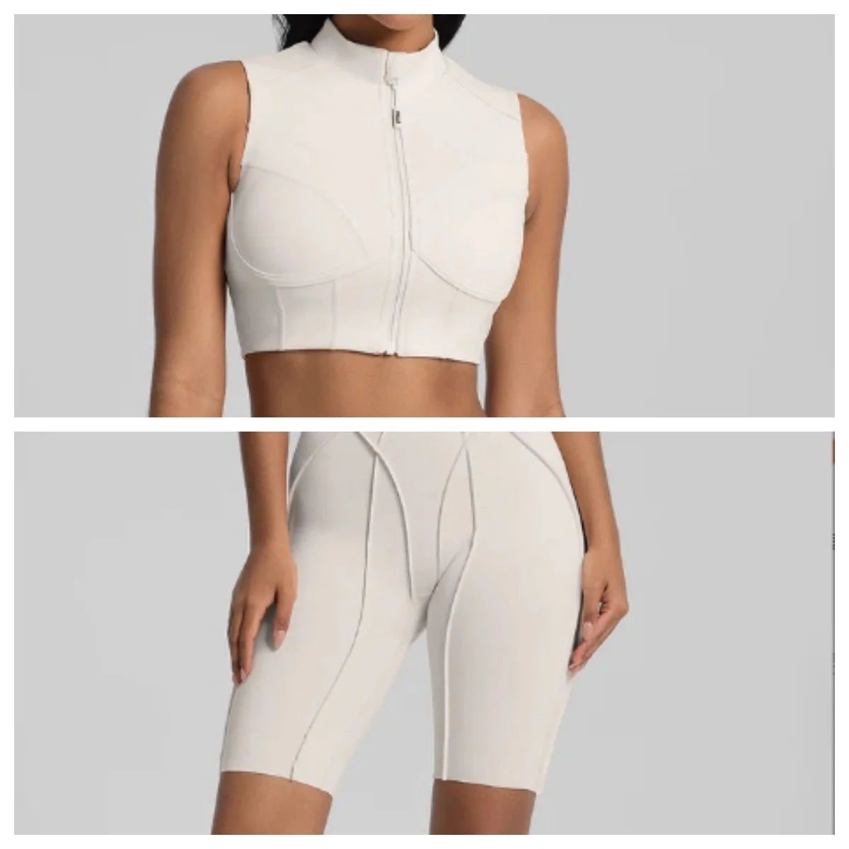 Zipper Sports Underwear Removable Chest Pad Gathering Breathable I-shaped Vest Fitness Running Outside Yoga Bra Gym Leggings