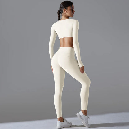 Women Yoga Set Gym Workout Clothes for Women Push Up Top High Waist Leggings Sexy Fitness Sportswear Sports Suits