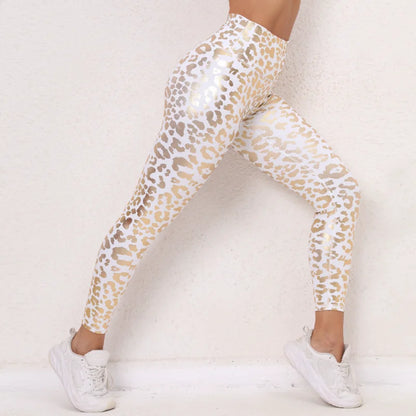 Women Leopard Print Yoga Leggings High Waist Sports Fitness Workout Tights Breathable Stretch Comfortable Activewear Gym 2025