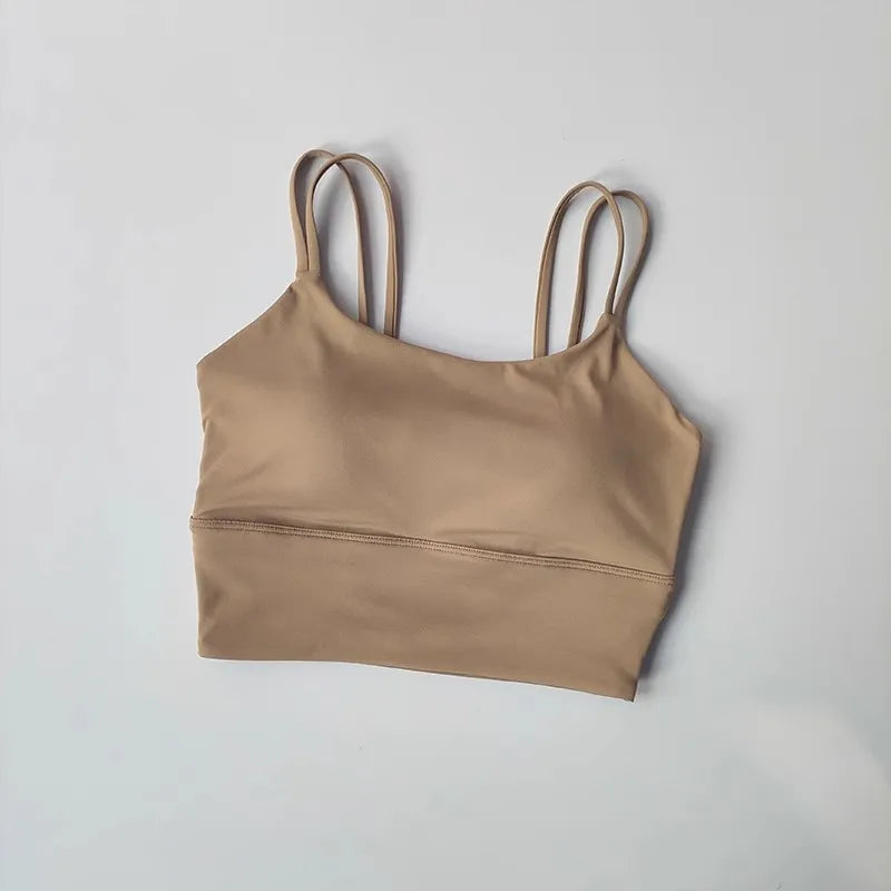 Seamless Sports Bra for Women, Breathable Fitness Crop Top, Beautiful Back Push Up Underwear, Slim Elastic Vest, Yoga Tank Bra