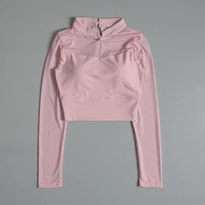 Yoga suits for women with long sleeves for autumn new style with chest pad Pilates fitness clothes with high-value running
