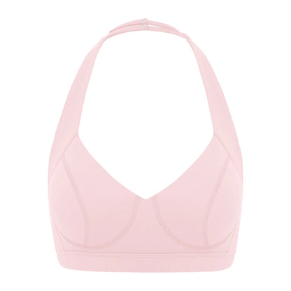 Womens High-Performance Sports Bra with Adjustable Halter And Pads Breathable Backless Vest Workouts Gym Yoga Athletic Tank Tops