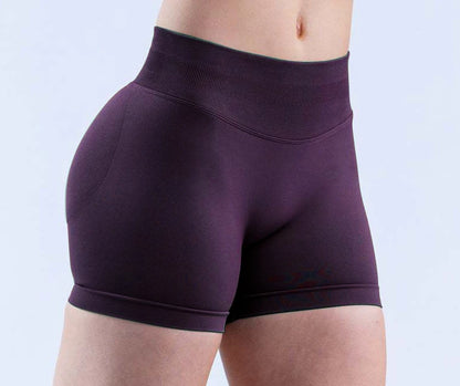 Workout Scrunch Butt Seamless Leggings Gym Shorts Women Fitness Sports Biker Shorts 4.5" Low Ribbed Band Yoga Shorts Impact