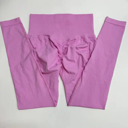 High Waist Yoga Leggings for Women Seamless Yoga Legging Workout Sports Tights Stretchy Pants Scrunch Bum Gym Leggings