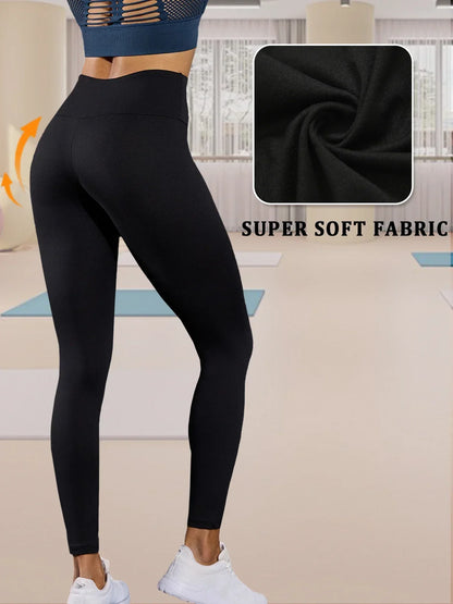 2 Pack Women's Super Soft Leggings High Waisted Tummy Control No See Through Workout Yoga Running Athletic Push Up Gym  Leggings