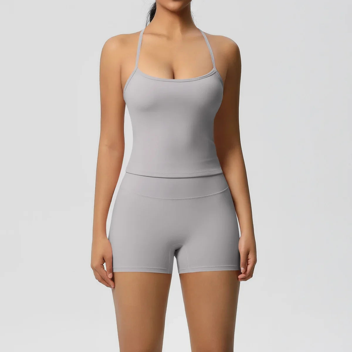 Yoga Suit Women Leggings with Pocketed Quick-Drying Gym Set Women Tracksuit Running Workout Short Sleeves Sports Yoga Clothing