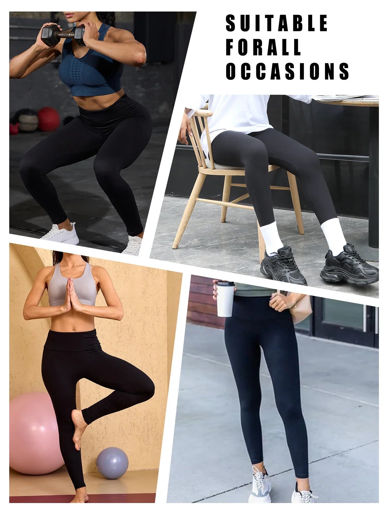 2 Pack Women's Super Soft Leggings High Waisted Tummy Control No See Through Workout Yoga Running Athletic Push Up Gym  Leggings