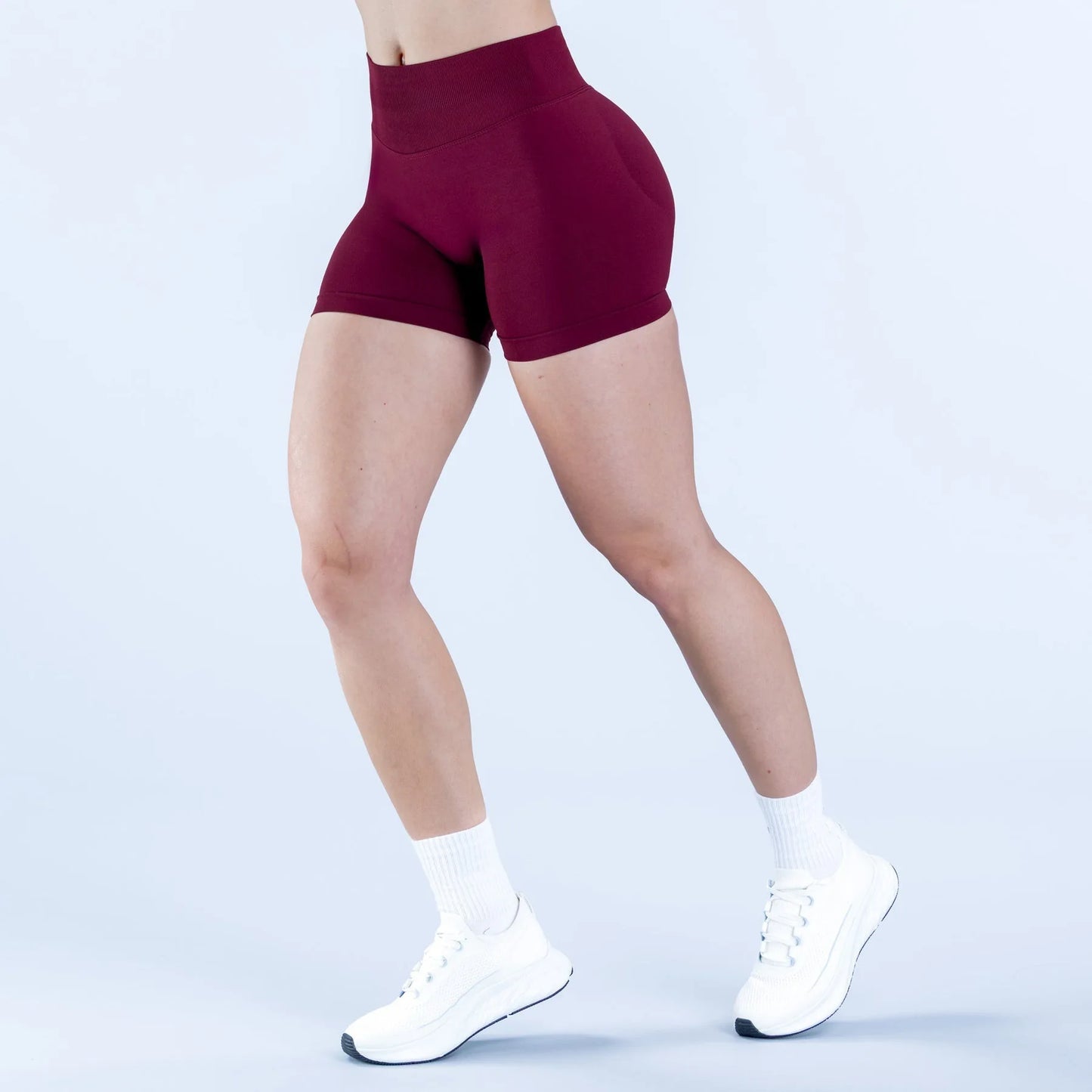 ENYFD yoga sports shorts women's impact seamless low waist tight shorts sports leggings motorcycle pants sports fitness clothing