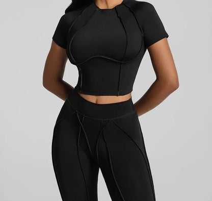 Zipper Sports Underwear Removable Chest Pad Gathering Breathable I-shaped Vest Fitness Running Outside Yoga Bra Gym Leggings