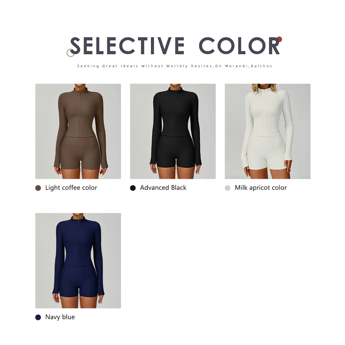 Ctenkevet Women Gym Zipper Long Sleeve Jacket Outdoors Workout Yoga Top Female Slim tight Clothes Women Quick-Dry Sportswear