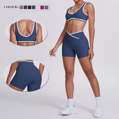 Soften Yoga Set 2PCS Sports Suit Women Gym Set Women Fitness Tracksuit Workout Suit Female Sportswear Quick-Drying Yoga Clothing