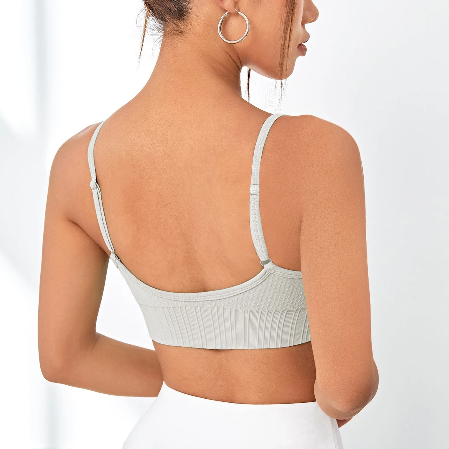 Women Basic Gym Bras Good Elastic Workout Sports Sexy Push Up Yoga Bra Elastic Soft Training Tops