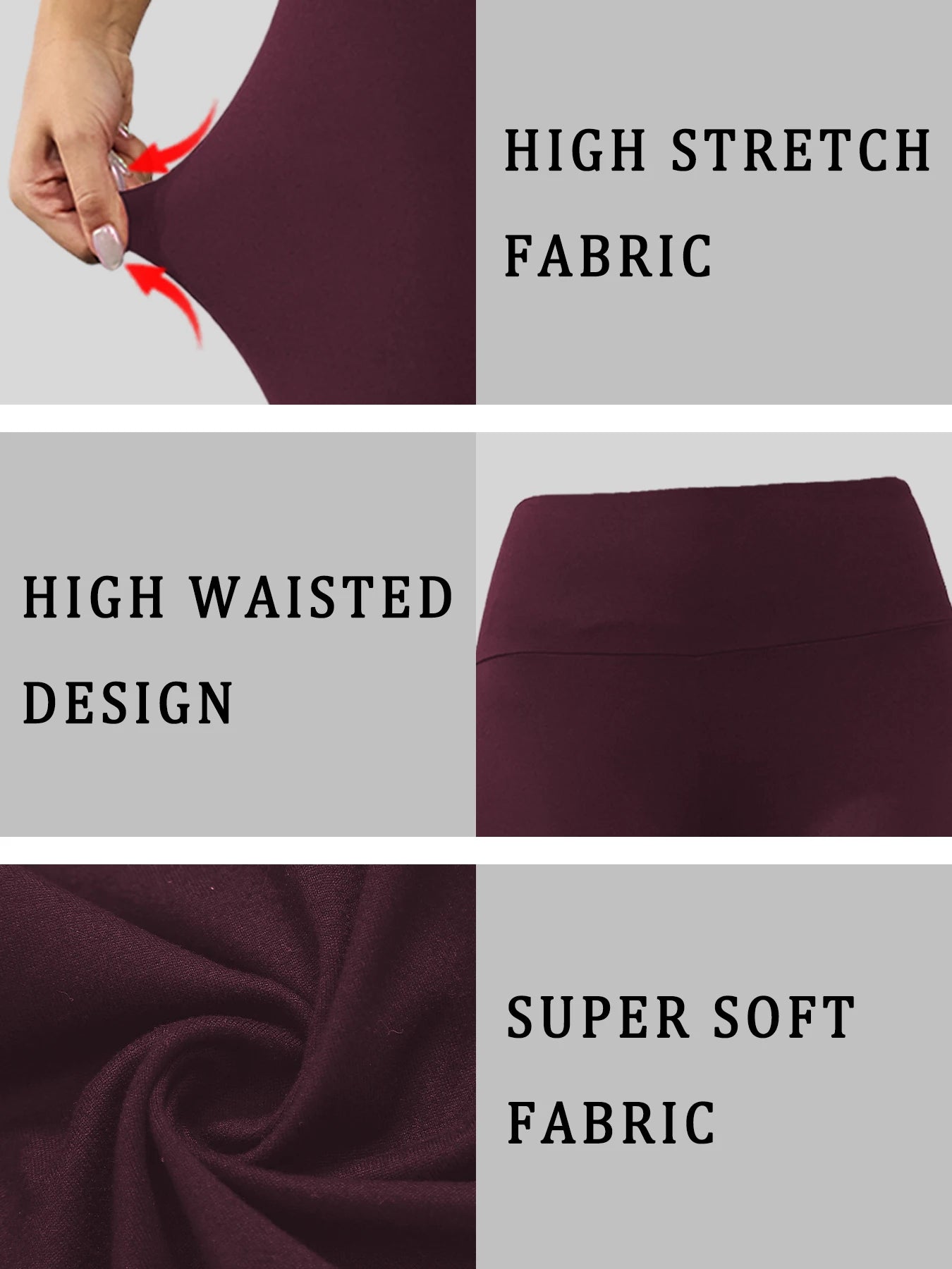 Plus size Women's Super Soft Leggings High Waisted Tummy Control  Workout Yoga Running Athletic Push Up Gym Fitness Leggings