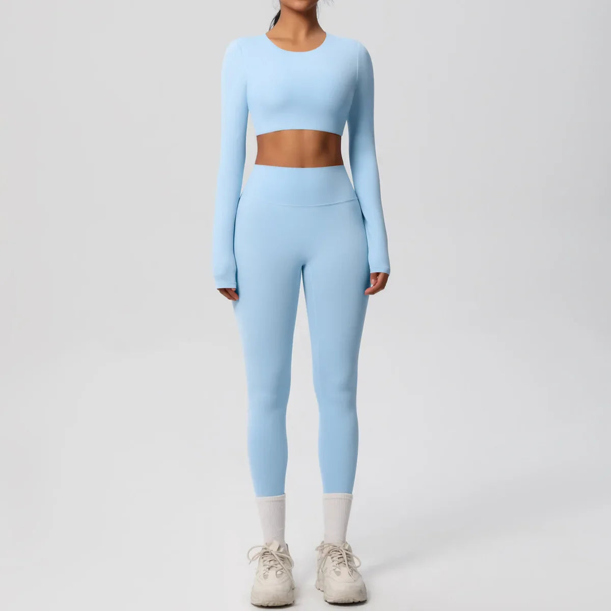 Yoga Suit Women Leggings with Pocketed Quick-Drying Gym Set Women Tracksuit Running Workout Short Sleeves Sports Yoga Clothing