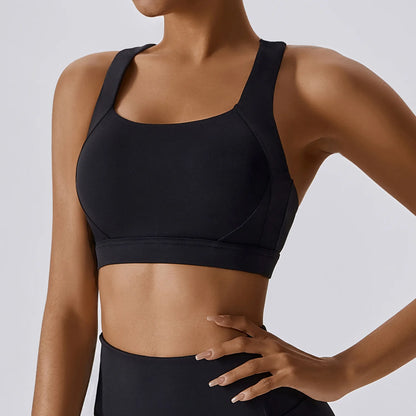 Ctenkevet Women's Shockproof Sport Bra Gym Yoga Tank Top Beautiful Back Crop Push up Vest Breathable for Runningthable Vest