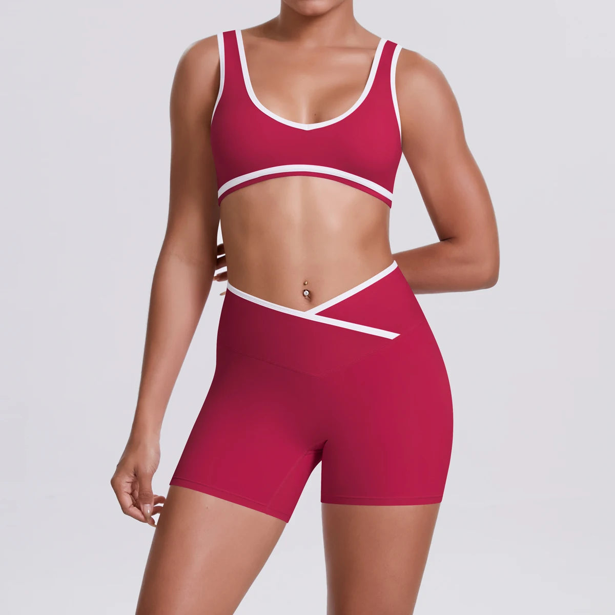 Soften Yoga Set 2PCS Sports Suit Women Gym Set Women Fitness Tracksuit Workout Suit Female Sportswear Quick-Drying Yoga Clothing