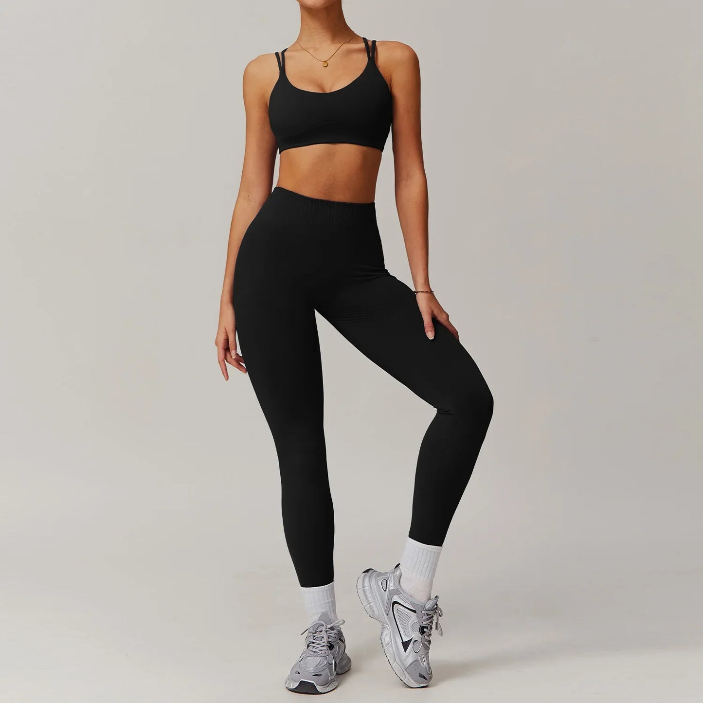 Yoga Set Gym Set Workout Clothes Matching Sets for Women Active Wear Fitness Jackets Outfits Tracksuit Seamless Leggings Shorts