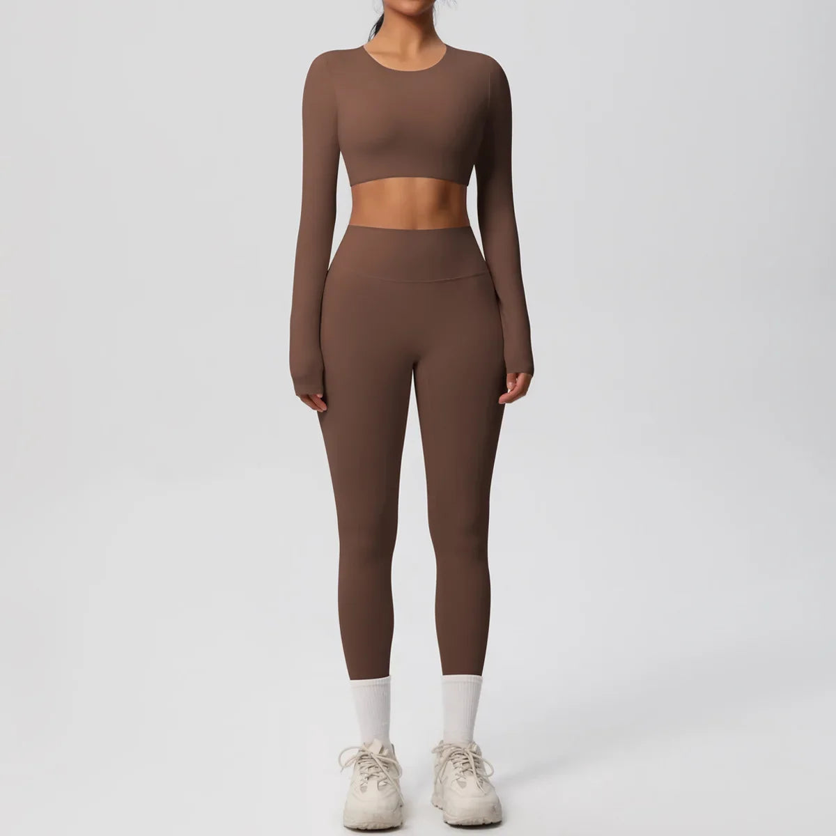 Yoga Suit Women Leggings with Pocketed Quick-Drying Gym Set Women Tracksuit Running Workout Short Sleeves Sports Yoga Clothing