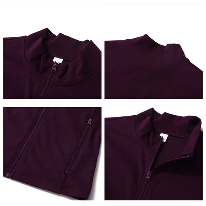 Ctenkevet Women Zippers Fall And Winter Sports Jacket Gym Workout Tops Female Long Sleeve Yoga Clothes Sport Outfit For Woman