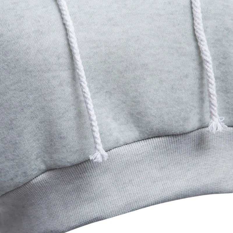 Fashion Women Solid Hoodie Sweatshirt Short Tops Sport Pullover Hooded Streetwear Female Autumn Winter Clothes Crop Tops Hoodie