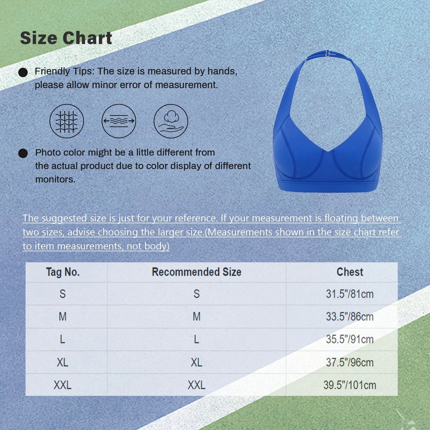 Womens High-Performance Sports Bra with Adjustable Halter And Pads Breathable Backless Vest Workouts Gym Yoga Athletic Tank Tops
