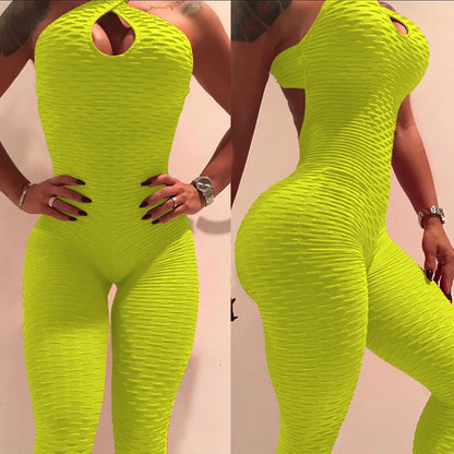Fanceey femal Jumpsuit Women One Piece Sport Gym Fitness Sleeveless overalls for women bodysuit sexy Nightdress rompers women