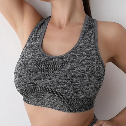 Women Sports Bras Yoga Top Vest High Shockproof Quick-drying Yoga Gym Running Fitness Underwear Ladies Seamless Sportswear