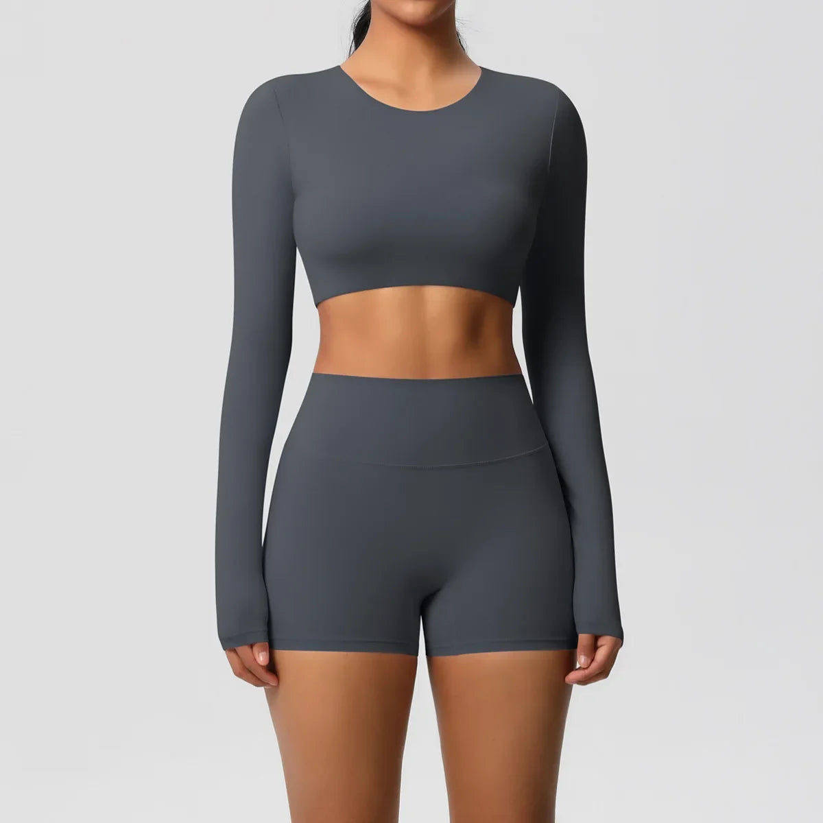 Yoga Suit Women Leggings with Pocketed Quick-Drying Gym Set Women Tracksuit Running Workout Short Sleeves Sports Yoga Clothing