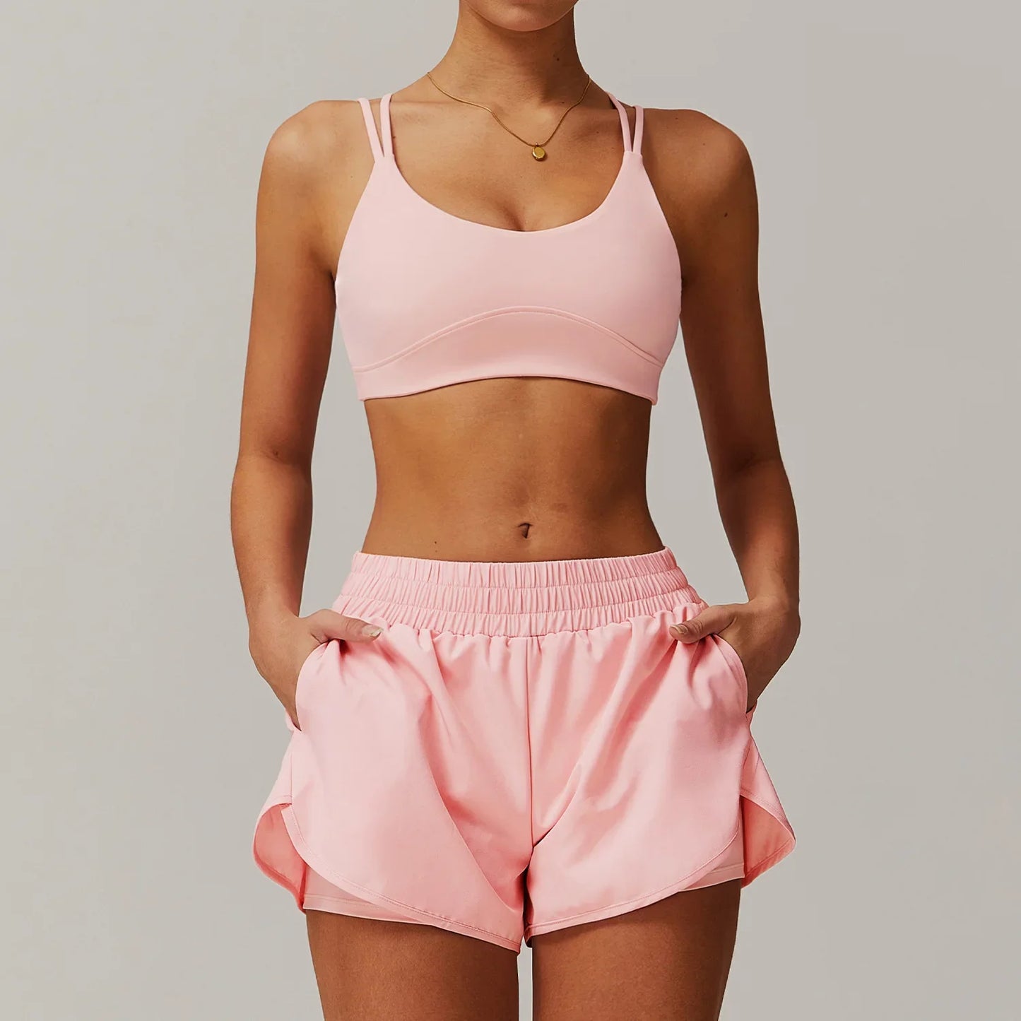 Yoga Set Gym Set Workout Clothes Matching Sets for Women Active Wear Fitness Jackets Outfits Tracksuit Seamless Leggings Shorts