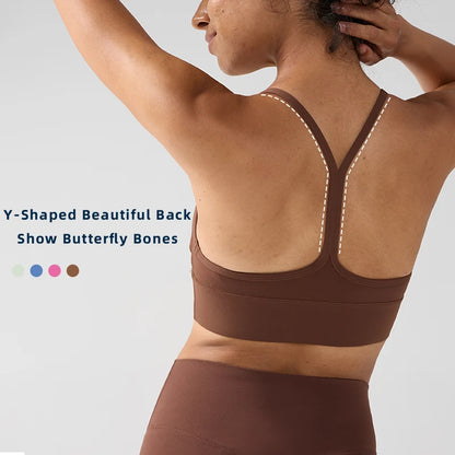 Women's Push-Up Sports Bra Y-Back Fitness Yoga Gym Crop Top Sexy Running Underwear Comfortable Breathable Fitness Top