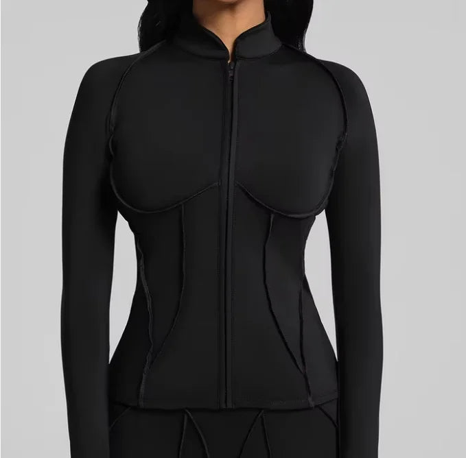 Zipper Sports Underwear Removable Chest Pad Gathering Breathable I-shaped Vest Fitness Running Outside Yoga Bra Gym Leggings