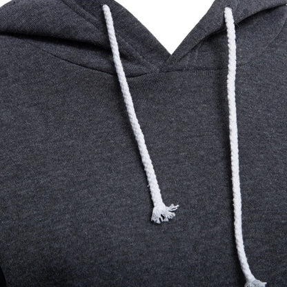 Fashion Women Solid Hoodie Sweatshirt Short Tops Sport Pullover Hooded Streetwear Female Autumn Winter Clothes Crop Tops Hoodie
