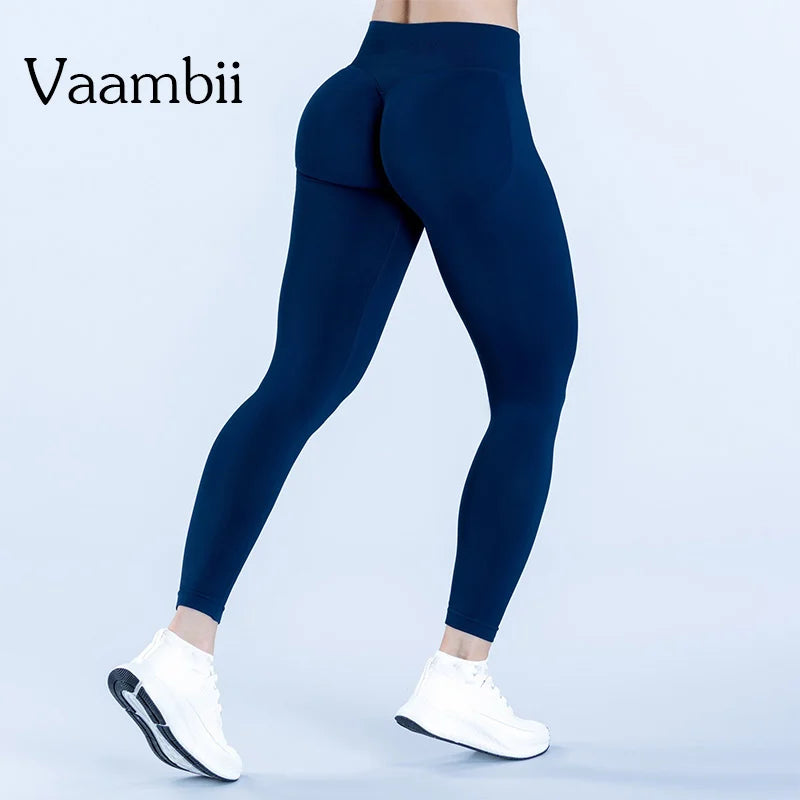Impact Leggings High Stretch Seamless Low Rib Waist Scrunch Bum & Glute Contour Gym Running Leggings Women Tight Yoga Pants