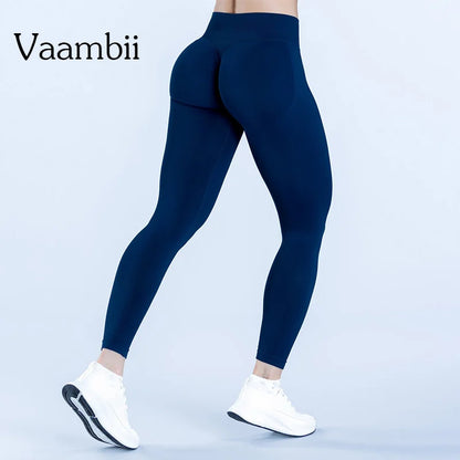 Impact Leggings High Stretch Seamless Low Rib Waist Scrunch Bum & Glute Contour Gym Running Leggings Women Tight Yoga Pants