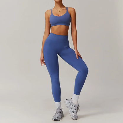 Yoga Set Gym Set Workout Clothes Matching Sets for Women Active Wear Fitness Jackets Outfits Tracksuit Seamless Leggings Shorts
