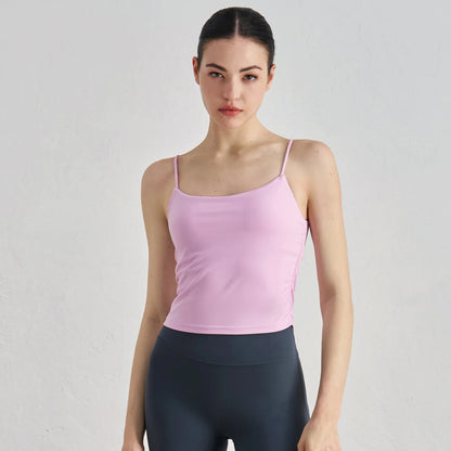 Women Sports Bras High Elastic Yoga Tops Padded Gym Jogging Sports Bra Skin-friendly Breathable Gym Vest Fitness Sport Crop Tops