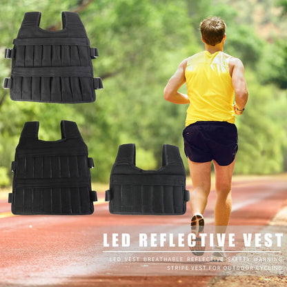 3/15/35kg Weighted Vest Adjustable Workout Weight Jacket Weighted Exercise Vest for Running Training Workout Jogging Walking