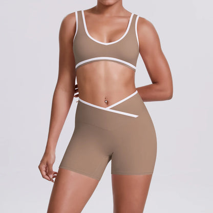 Soften Yoga Set 2PCS Sports Suit Women Gym Set Women Fitness Tracksuit Workout Suit Female Sportswear Quick-Drying Yoga Clothing